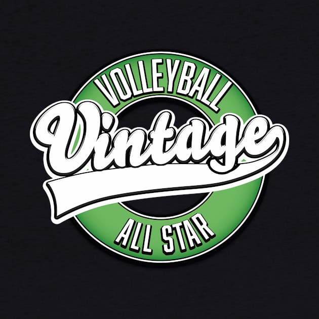 Volleyball vintage All Star logo by nickemporium1